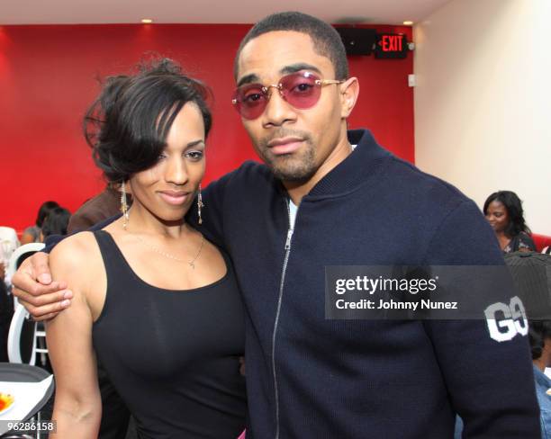 Melyssa Ford and Ishmael Ford-Bey celebrate Estelle's upcoming album at Philippe Chow's on January 30, 2010 in Los Angeles, California.
