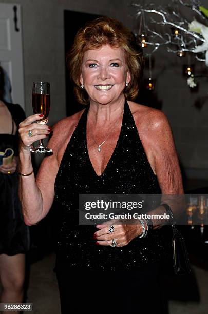 Cilla Black attends a dinner at Cove Spring House hosted by Mr Ajmal Khan to raise funds for Haiti on January 30, 2010 in Bridgetown, Barbados....