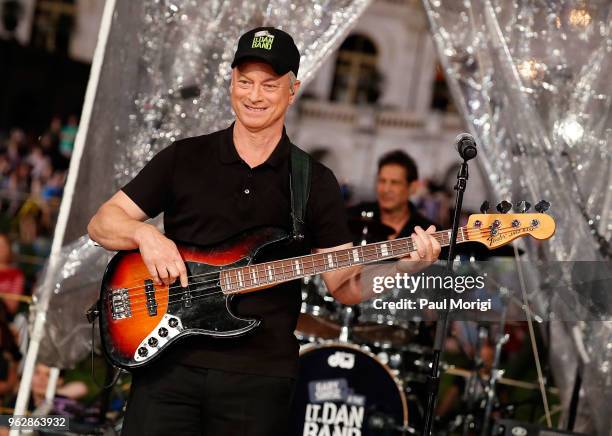 Gary Sinise & The Lt. Dan Band, marking 15 years and over 400 concerts entertaining our troops, veterans and military families, performs during the...
