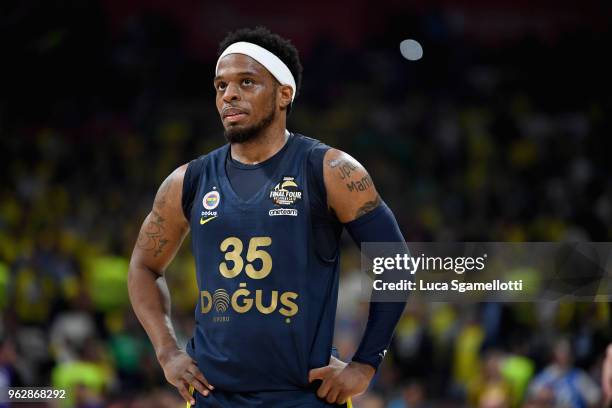 Ali Muhammed, #35 of Fenerbahce Dogus Istanbul during the 2018 Turkish Airlines EuroLeague F4 Championship Game between Real Madrid v Fenerbahce...