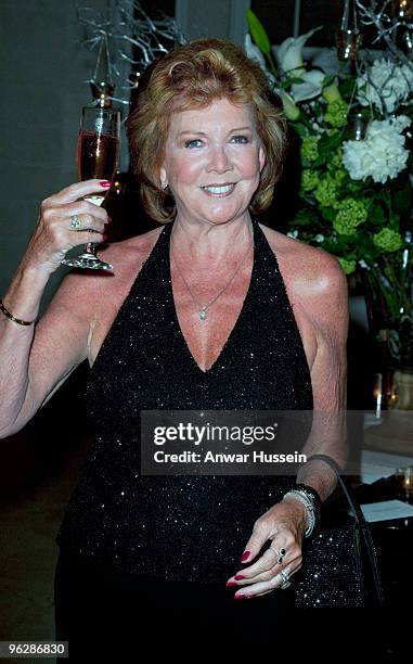 Cilla Black at a dinner attended by Prince Harry at Cove Spring House to raise funds for Haiti on January 30, 2010 in Bridgetown, Barbados. The...