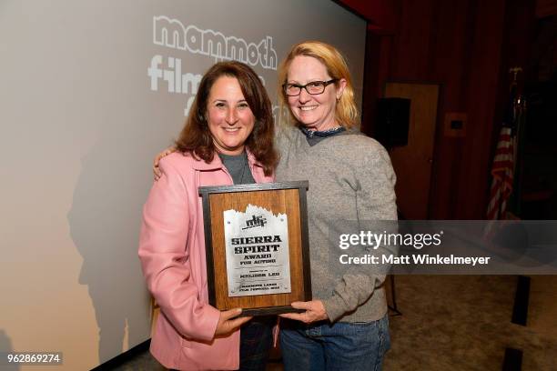 Mammoth Lakes Film Festival Director Shira Dubrovner and Melissa Leo attend the 2018 Mammoth Lakes Film Festival on May 26, 2018 in Mammoth Lakes,...