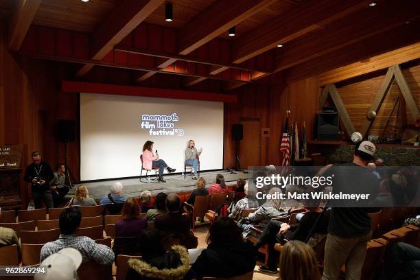 Mammoth Lakes Film Festival Director Shira Dubrovner and Melissa Leo attend the 2018 Mammoth Lakes Film Festival on May 26, 2018 in Mammoth Lakes,...