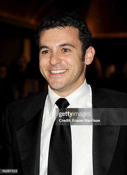 Director Fred Savage arrives at the 62nd Annual Directors Guild Of America Awards at the Hyatt Regency Century Plaza on January 30, 2010 in Century...