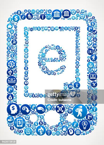 online book money blue icon pattern background - book stack white background stock illustrations