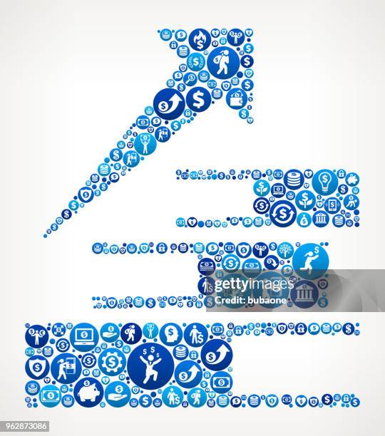 reading progress money blue icon pattern background - book stack white background stock illustrations