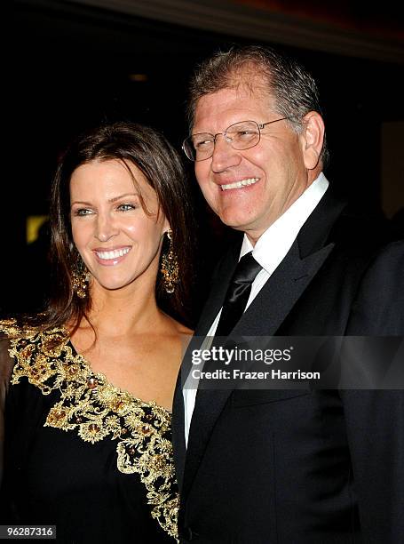 Director Robert Zemeckis and actress Leslie Zemeckis arrive at the 62nd Annual Directors Guild Of America Awards at the Hyatt Regency Century Plaza...