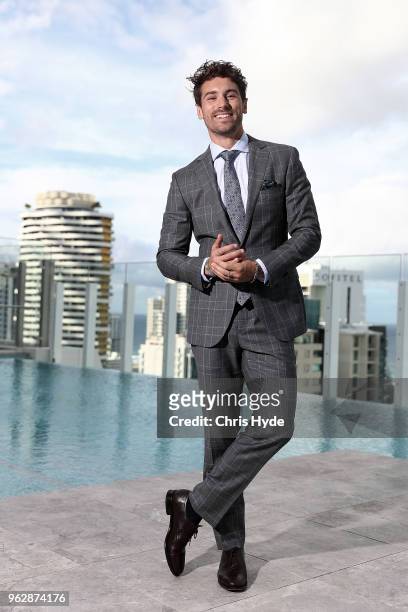 Matthew Johnson poses during the TV WEEK Logie Awards Nominations Party at The Star on May 27, 2018 in Gold Coast, Australia.