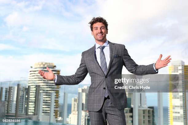 Matthew Johnson poses during the TV WEEK Logie Awards Nominations Party at The Star on May 27, 2018 in Gold Coast, Australia.