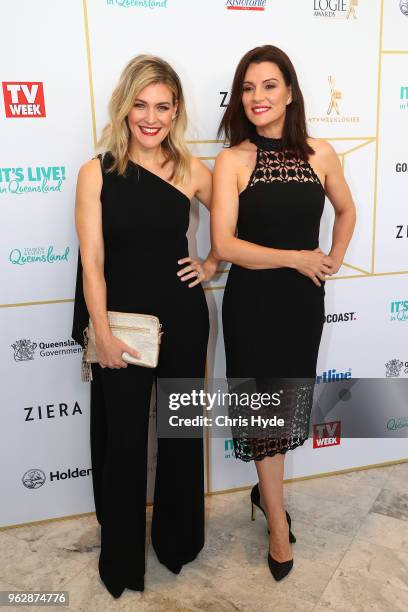 Jenny Baird and Sara Wiseman attend the TV WEEK Logie Awards Nominations Party at The Star on May 27, 2018 in Gold Coast, Australia.