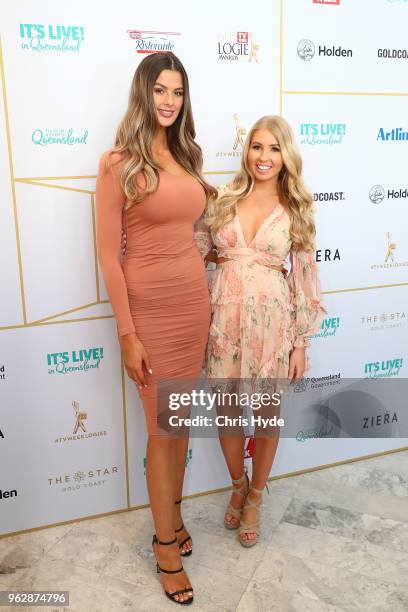 Cheryl Maitland and Ashley Irvin attend the TV WEEK Logie Awards Nominations Party at The Star on May 27, 2018 in Gold Coast, Australia.