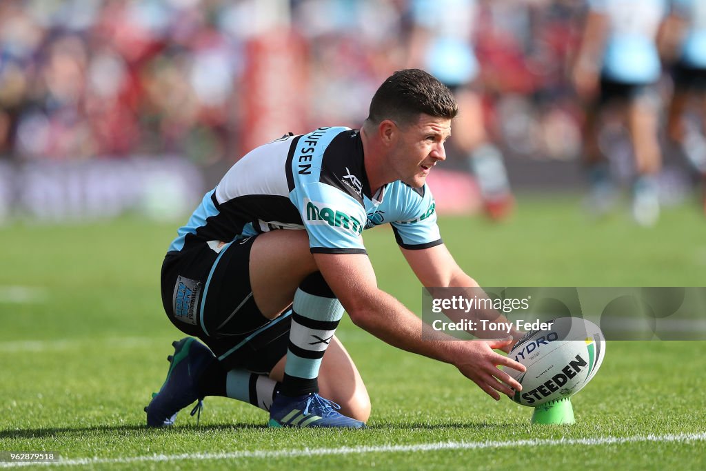NRL Rd 12 - Knights v Sharks