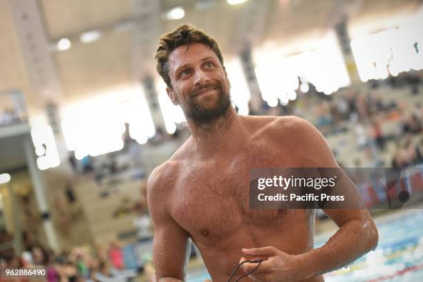 Luca Dotto during the swimming race of the Grand Prix of Napoli 2018.