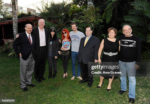 Louis Gohmert, Pat Crowley, Katy Perry, Bonnie McKee, Dr. Luke, Jerrold Nadler, Linda Sanchez and Buddy Brundo attend the GRAMMY Congressional...