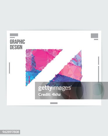 Abstract Divided Shape Graphic Design Poster Layout Template High-Res ...