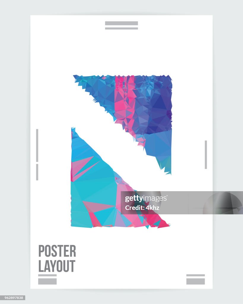 Devided Design Abstract Divided Shape Graphic Design Poster Layout Template High-Res ...