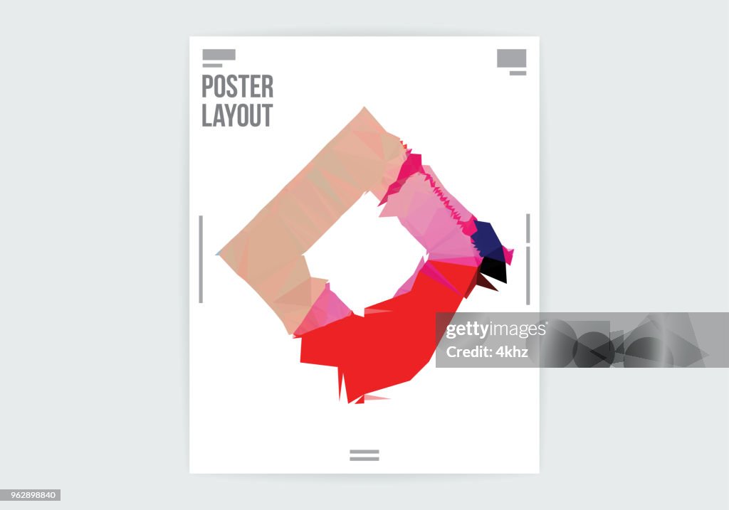 Abstract Geometric Shape Graphic Design Layout Template High-Res Vector ...