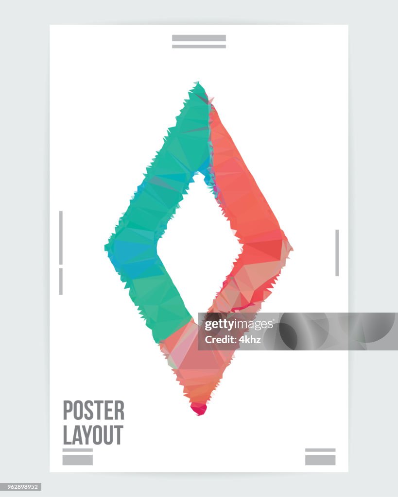 Abstract Geometric Shape Graphic Design Layout Template High-Res Vector ...