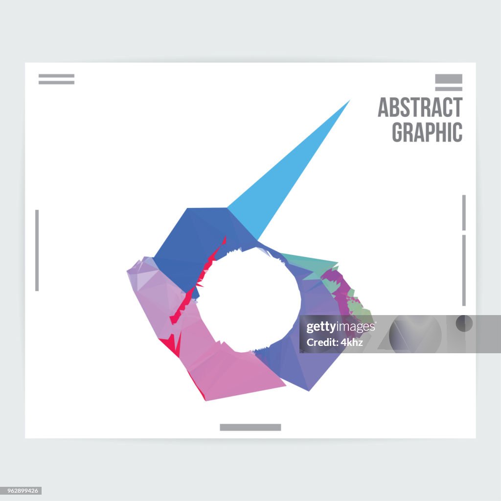 Abstract Distorted Shape Graphic Design Poster Layout Template High-Res ...