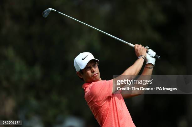 France's Adrien Saddier during day four of the 2018 BMW PGA Championship at Wentworth Golf Club, Surrey.