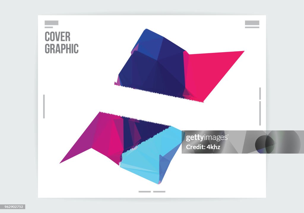 Abstract Divided Shape Graphic Design Layout Template High-Res Vector ...