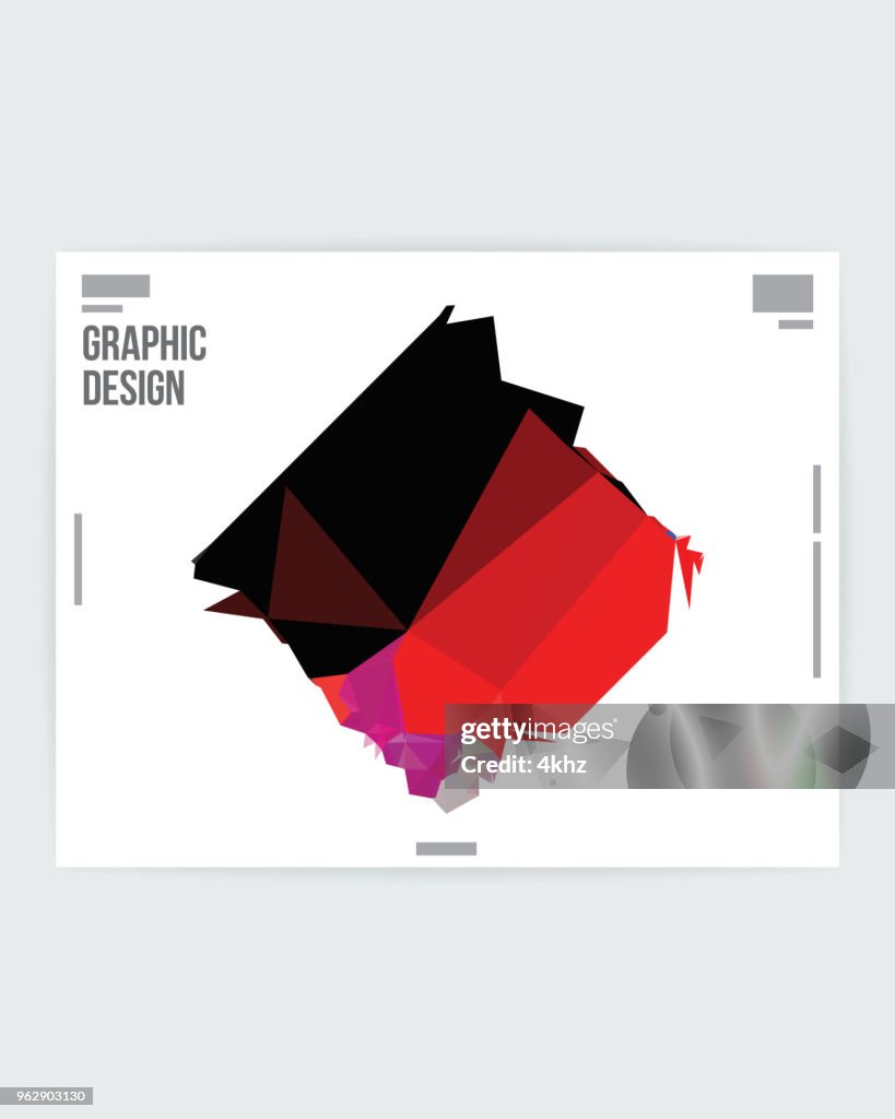 Abstract Geometric Shape Graphic Design Poster Layout Template High-Res ...