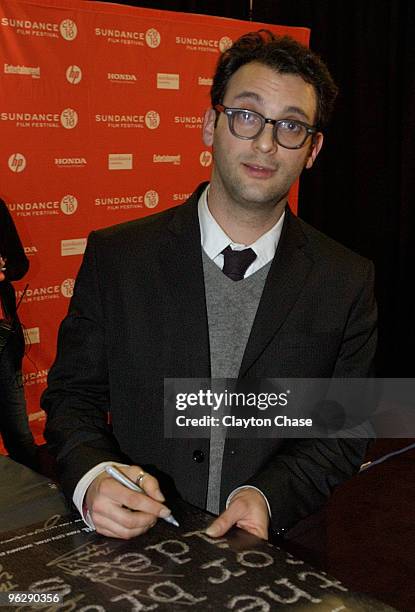 Director Josh Fox winner of the Special Jury Prize for US Documentary Film for "Gasland" at the Awards Night Ceremony during the 2010 Sundance Film...