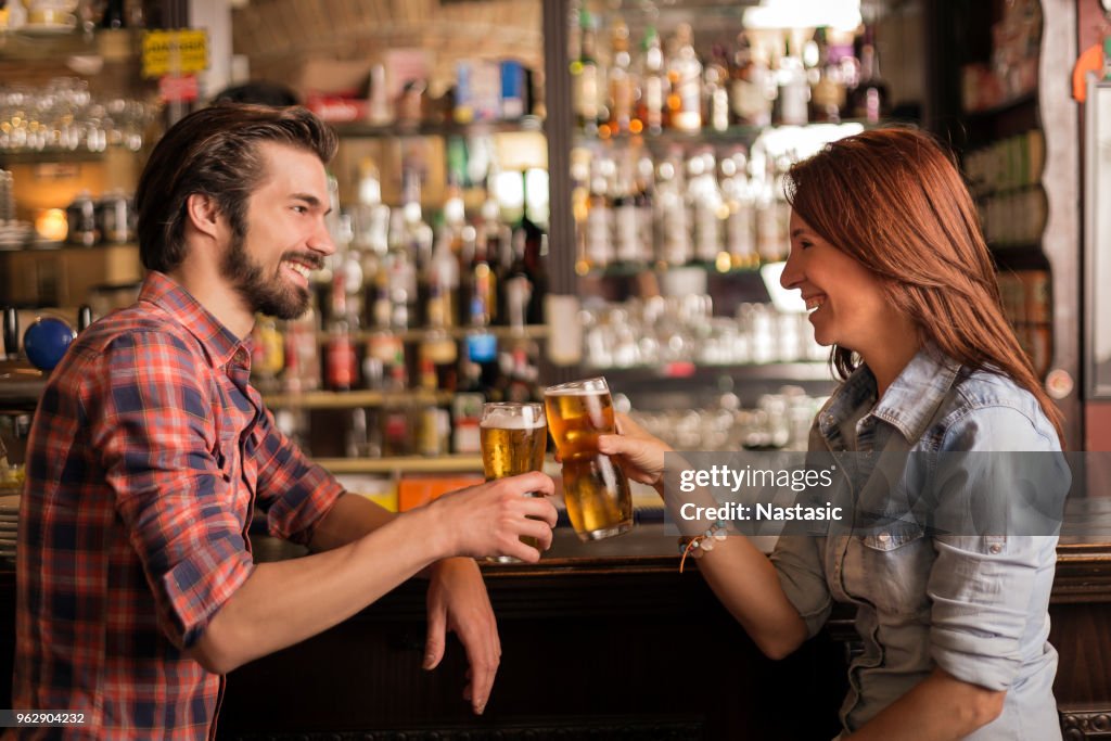 Young people drinking alcohol