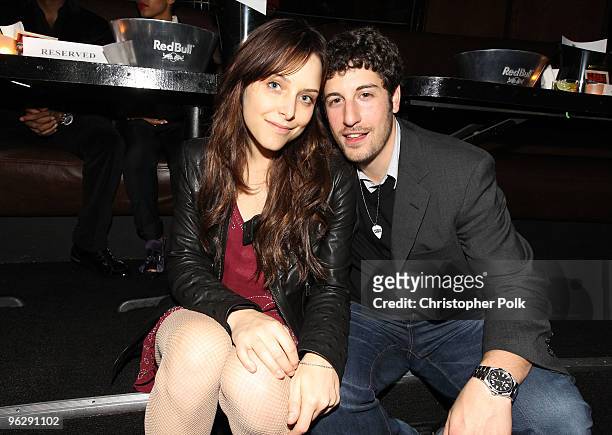 Actor Jason Biggs and guest attend the 6th Annual Roots Jam Session at Key Club on January 30, 2010 in West Hollywood, California.