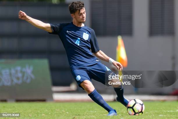 George McEachran of England reacts during the 2018 Panda Cup International Youth Football Tournament between Hungary U19 National Team and England...