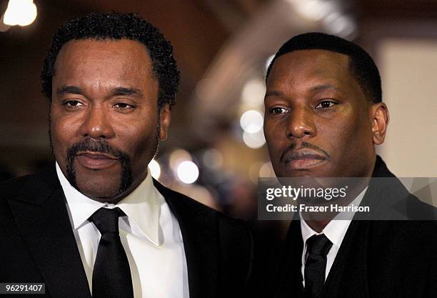 Director Lee Daniels and actor Tyrese Gibson arrive at the 62nd Annual Directors Guild Of America Awards at the Hyatt Regency Century Plaza on...