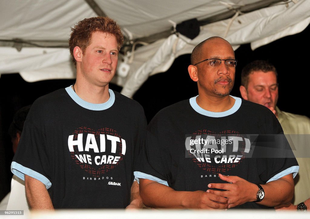 Prince Harry Visits Barbados - Day 2
