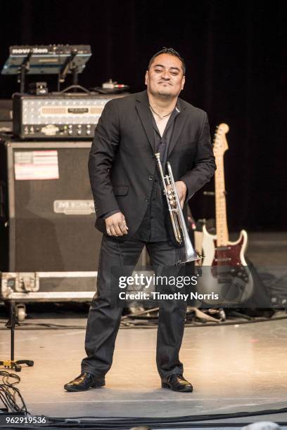 Nortec Collective performs at The Greek Theatre on May 26, 2018 in Los Angeles, California.