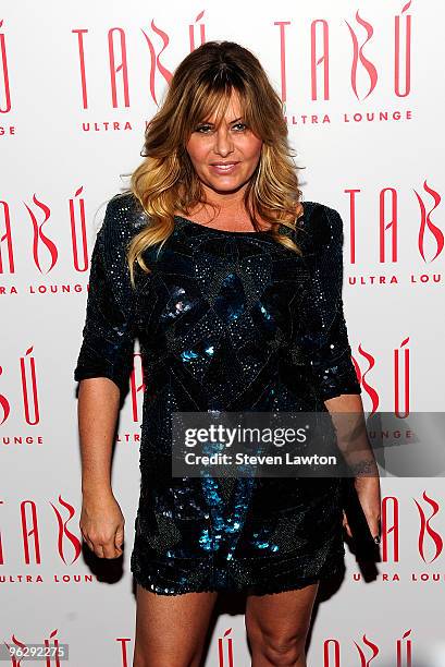 Actress Nicole Eggert arrives to host a night at Tabu Ultra Lounge at MGM Grand on January 30, 2010 in Las Vegas, Nevada.