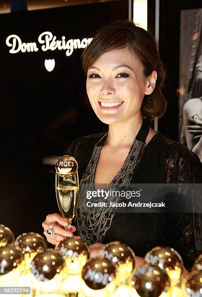 Lindsay Price Celebrates the opening of Laguna Champagne Bar At The Palazzo on January 30, 2010 in Las Vegas, Nevada.