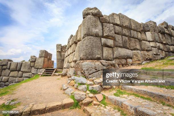 Incan Castles 410 Incan Fortress Sacsayhuaman Stock Photos, High-Res Pictures, and ...