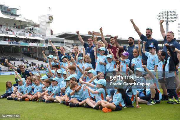 During day four of the 1st NatWest Test match at Lord's Cricket Ground on May 27, 2018 in London, England.