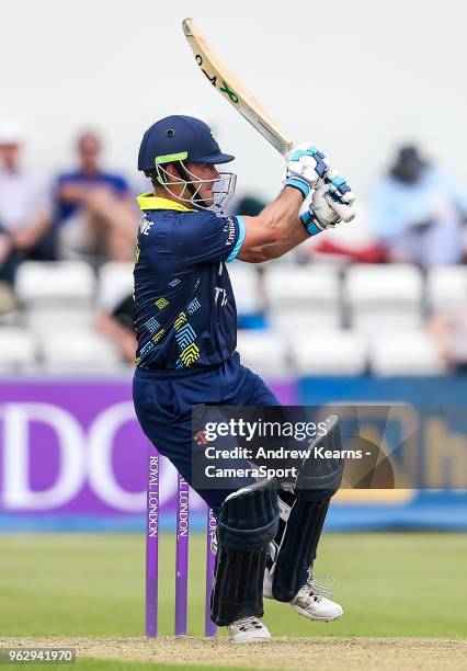 Durham's Will Smith during the Royal London One Day Cup match between Northamptonshire and Durham at The County Ground on May 27, 2018 in...