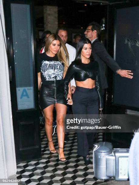 Larsa Pippen and Kourtney Kardashian are seen on May 26, 2018 in Los Angeles, California.