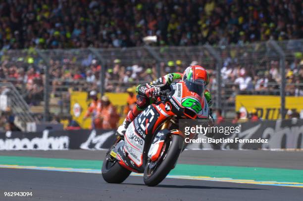 Stefano Manzi of Forward Racing Team during the Moto 2 Grand Prix de France at Circuit Bugatti on May 20, 2018 in Le Mans, France.