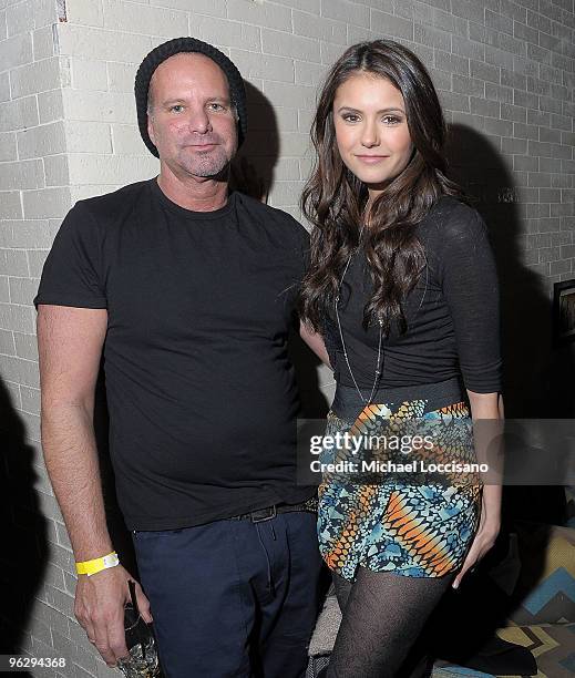 Magazine editor-in-chief Marvin Jarrett and actress Nina Dobrev attend the "Love Bites" dinner and after party to celebrate the February Vampire...