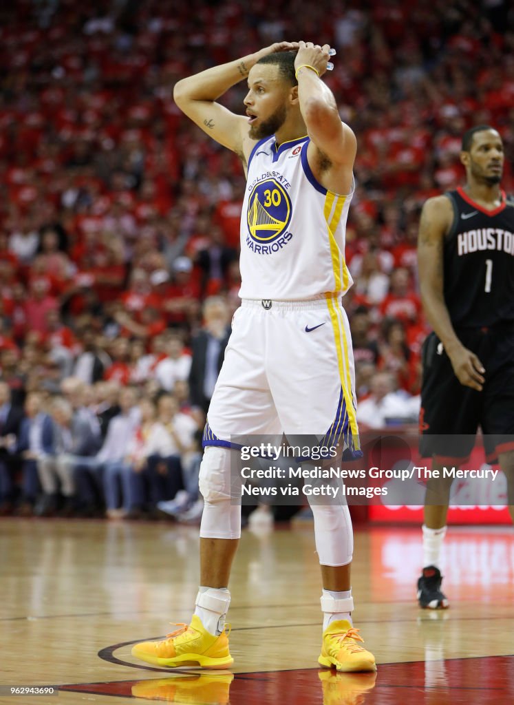 Golden State Warriors Stephen Curry Reacts To A Call Against The... News Photo - Getty Images