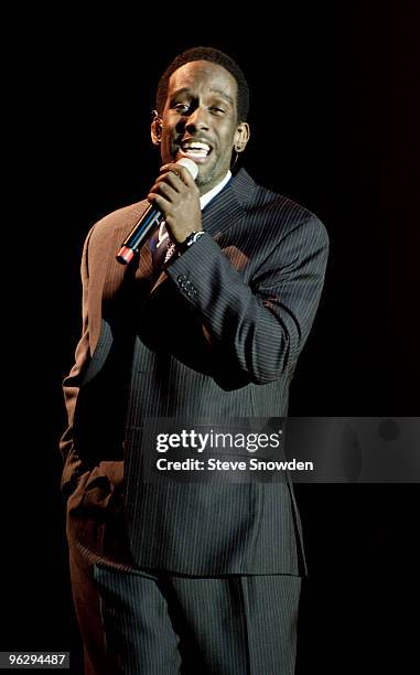 Singer Shawn Stockman of Boyz II Men performs at Route 66 Casino's Legends Theater on January 30, 2010 in Albuquerque, New Mexico.