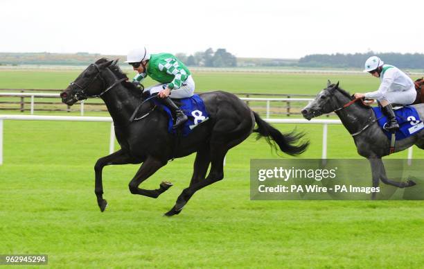 Indigo Balance ridden by Colm O'Donoghue win the Tally Ho Irish EBF Maiden during day two of the 2018 Tattersalls Irish Guineas Festival at Curragh...