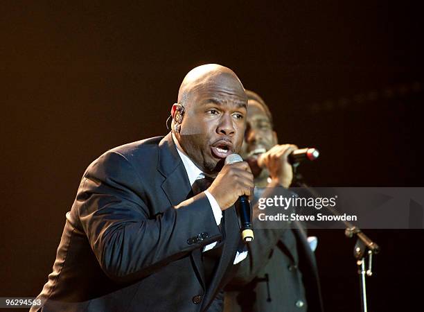 Singer Wanya Morris of Boyz II Men performs at Route 66 Casino�s Legends Theater on January 30th, 2010 in Albuquerque, New Mexico.