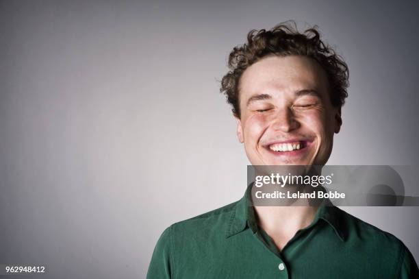 portrait of young adult caucasian (mixed race) man - toothy smile stock pictures, royalty-free photos & images