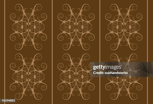 tribal pattern - borneo pattern stock illustrations