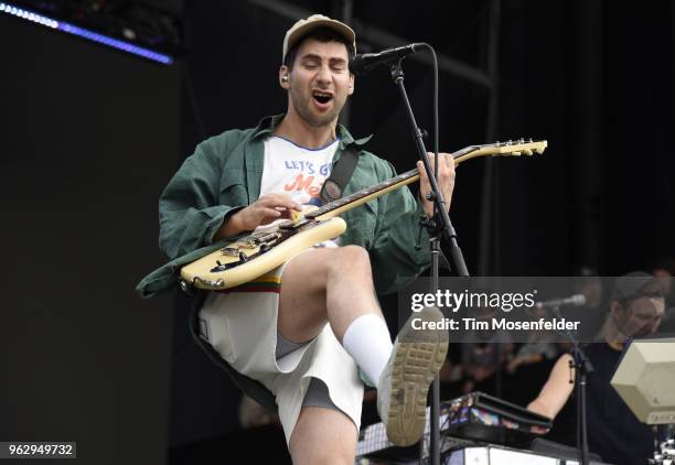 Jack Antonoff of Bleachers performs during the 2018 BottleRock Napa Valley at Napa Valley Expo on May 26, 2018 in Napa, California.