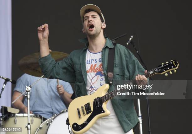 Jack Antonoff of Bleachers performs during the 2018 BottleRock Napa Valley at Napa Valley Expo on May 26, 2018 in Napa, California.