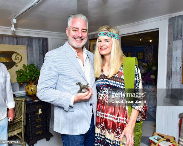 Meghan Boody and Sean Sullivan attend ARF Thrift Shop Designer Show House & Sale at ARF Thrift & Treasure Shop on May 26, 2018 in Sagaponack, New...